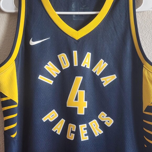 Indiana Pacers Jersey Mens Medium NBA Basketball Victor Oladipo #4 Nike Swingman - Picture 2 of 11